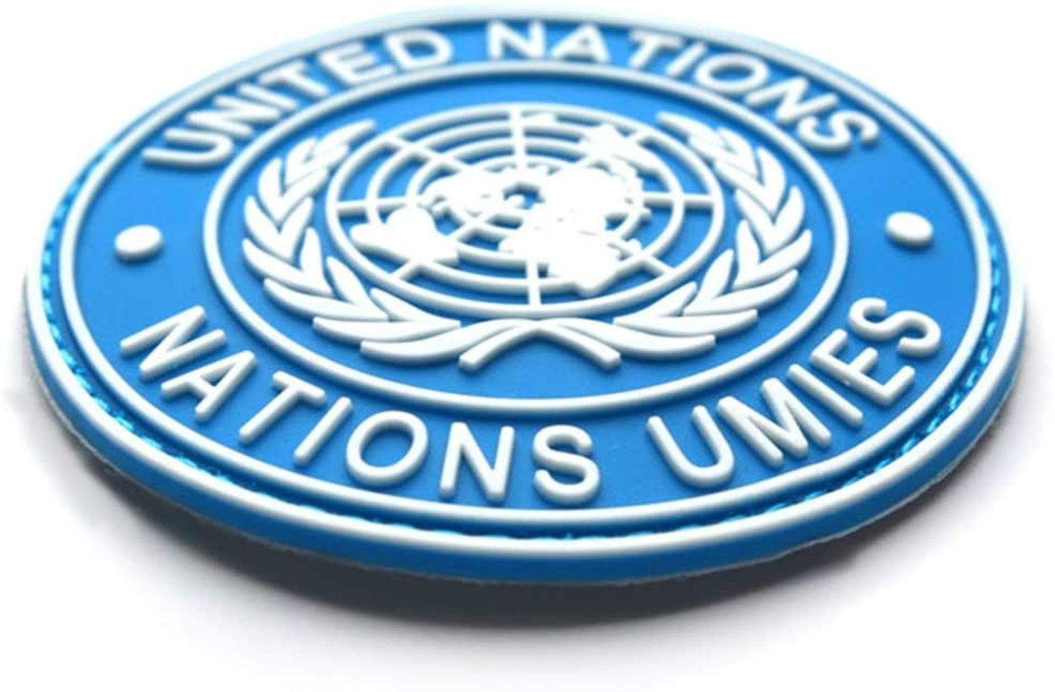 Amazon | ミリタリー 国連ワッペン パッチ サバゲー 国際連合軍物 袖章